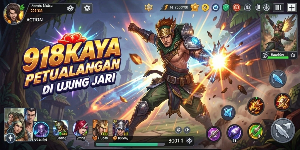 Antarmuka menawan dan fitur aksi mendebarkan 918KAYA.