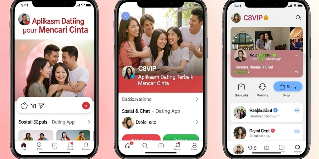 Tampilan antarmuka C8VIP yang modern dan mudah digunakan.