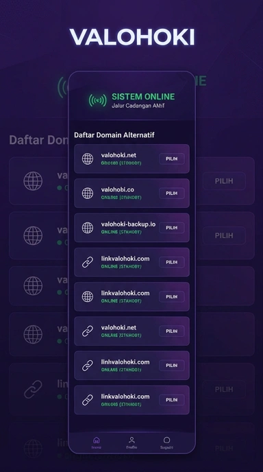 Tampilan link alternatif valohoki